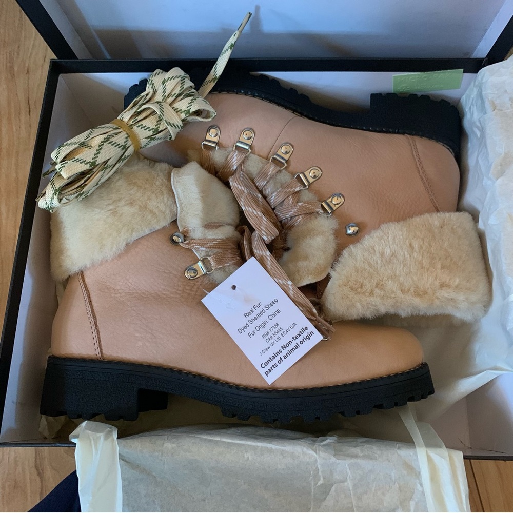NWTB J Crew Nordic Boot Bronzed Clay SIZE 8